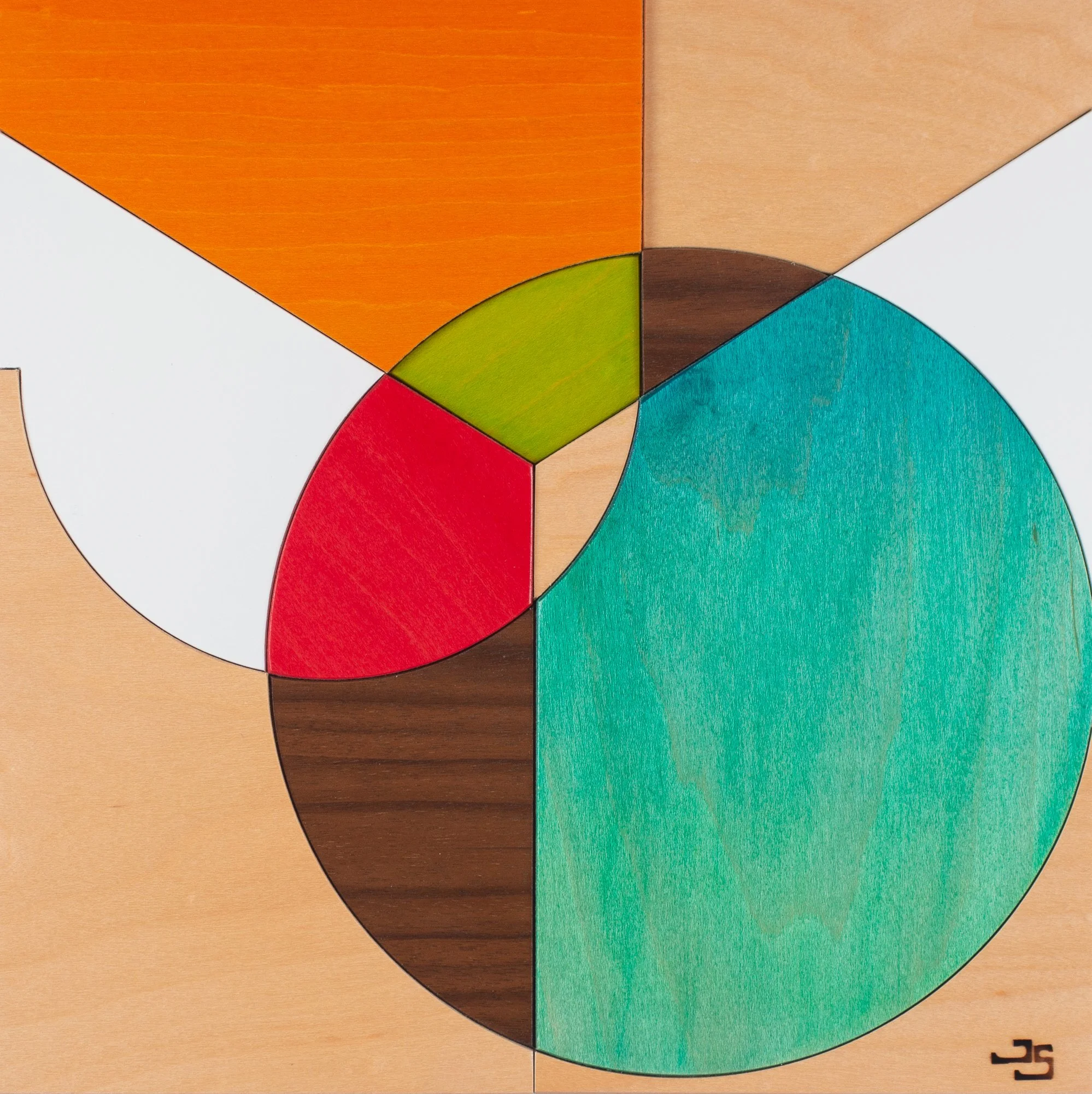 JOY in Color Block 2, 11 x 11, $250, available to order