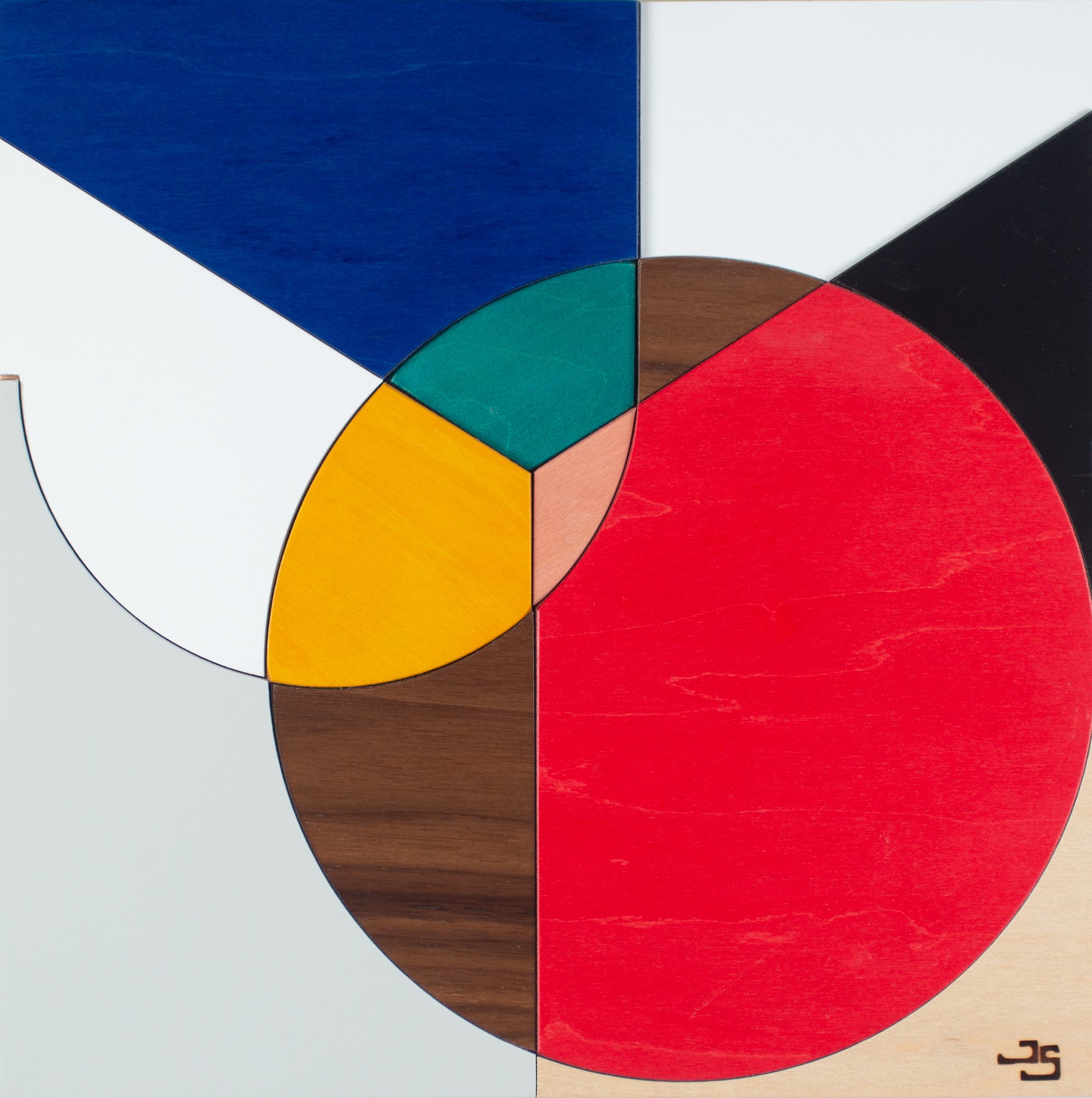 JOY in Colorblock, 11 x 11 $250, available to order