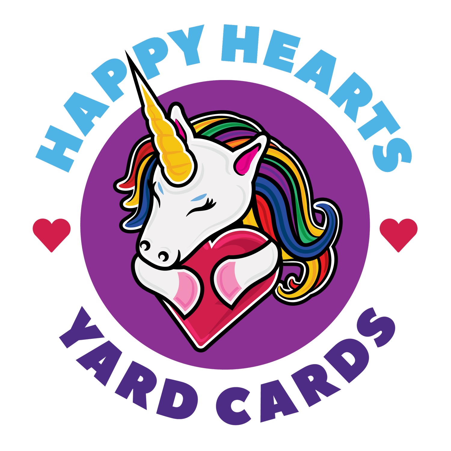 Happy Hearts Yard Cards
