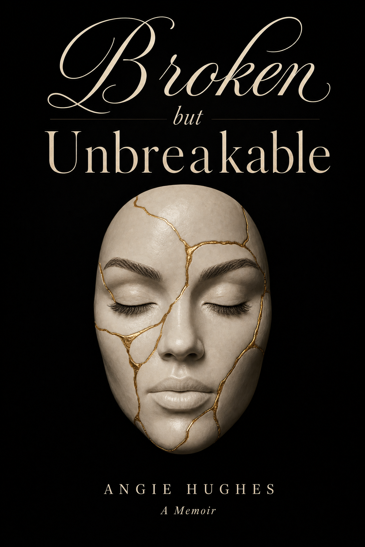 Cover of Broken But Unbreakable, a memoir by Angie Hughes