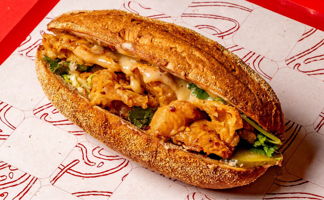 One of the Vietnamese Banh Mi menus can be available at Mi by Kao Piak Sen Bangkok delivery service