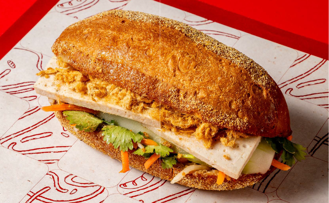 One of the Vietnamese Banh Mi menus can be available at Mi by Kao Piak Sen Bangkok delivery service