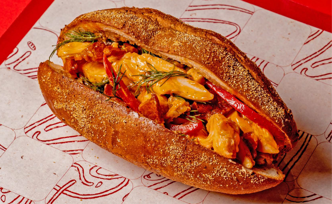 One of the Vietnamese Banh Mi menus can be available at Mi by Kao Piak Sen Bangkok delivery service.