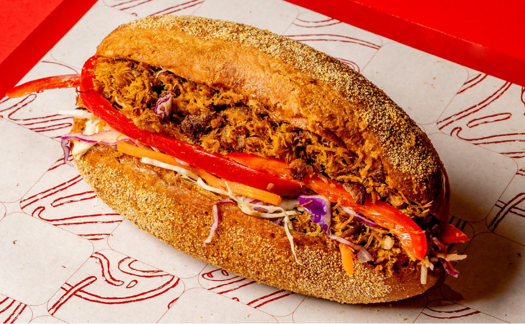 One of the Vietnamese Banh Mi menus can be available at Mi by Kao Piak Sen Bangkok delivery service