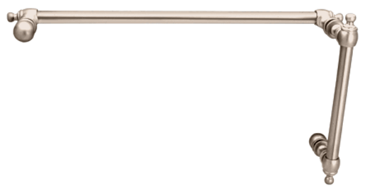 Serpentine Combo - Towel Bar and Pull Handle - 18" or 24" Towel Bar - 8" Handle