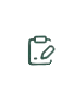 An icon of a pencil and a sheet of paper, representing editing or note-taking.