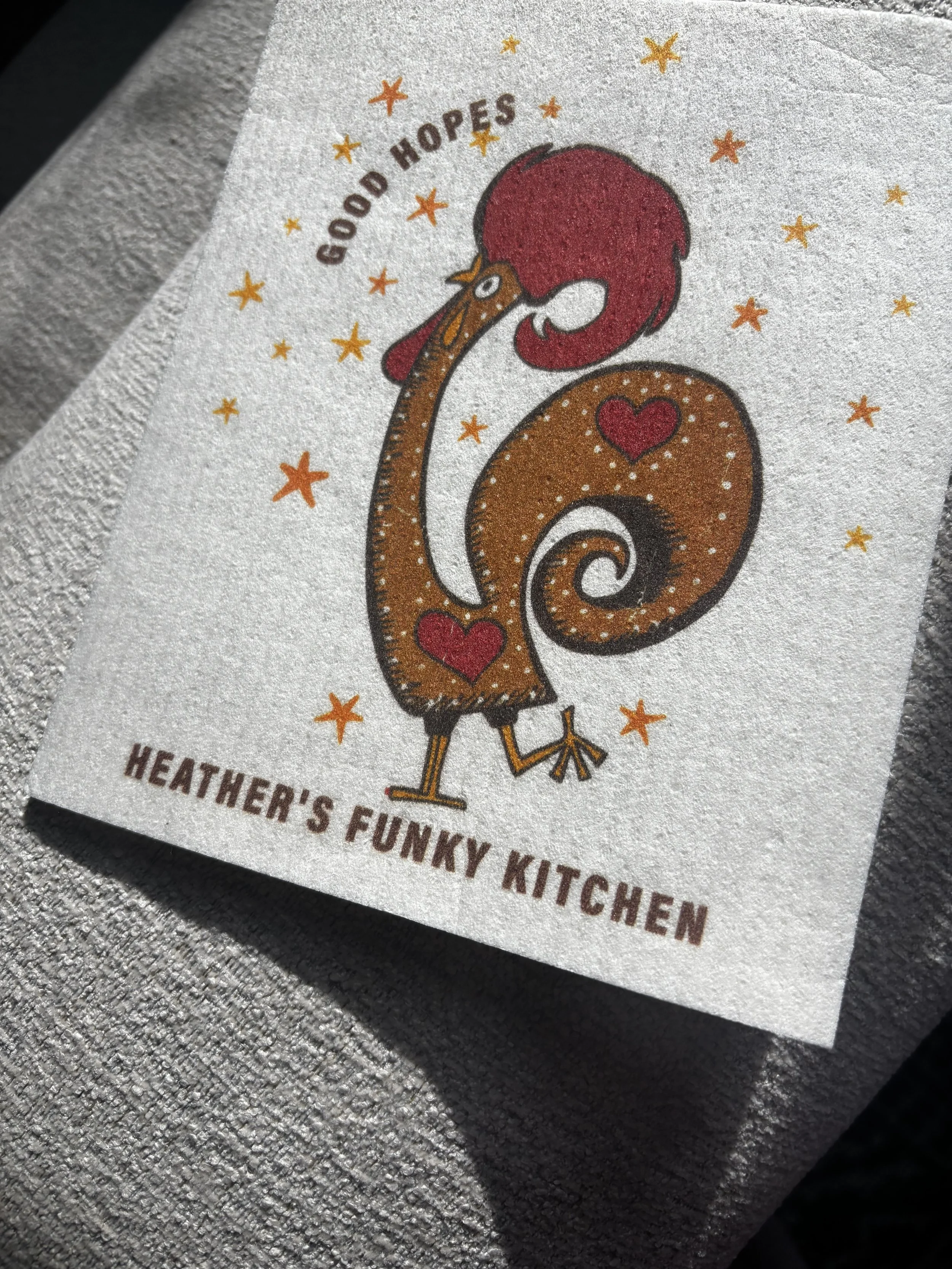 Swedish Dish Cloth   Rooster of  “Good Hopes”