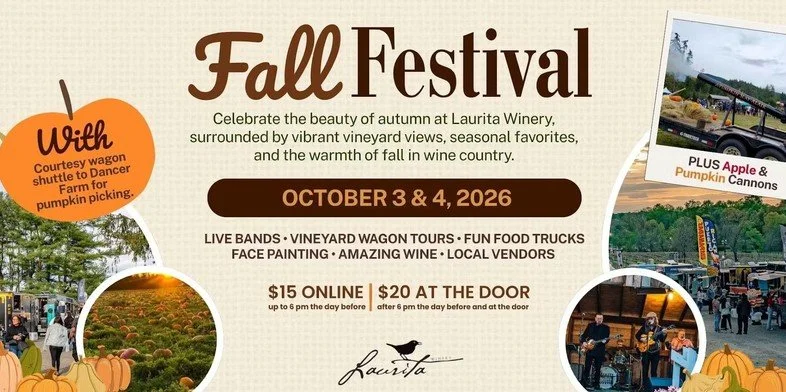 Fall Festival at Laurita Winery - Oct. 4
