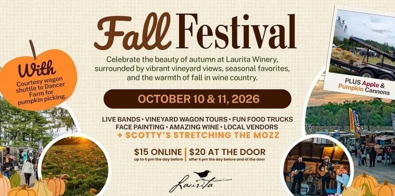 Fall Festival at Laurita Winery - Oct. 10