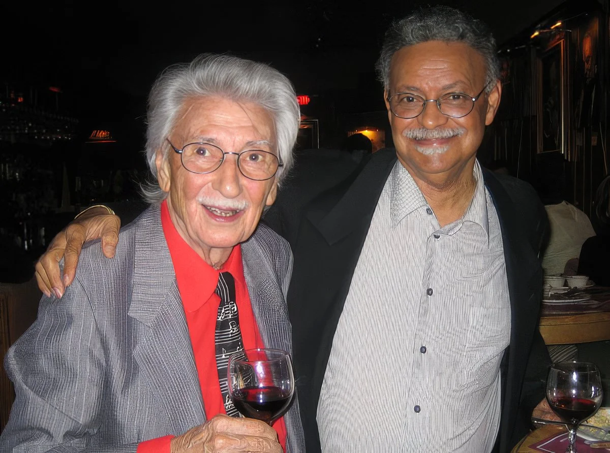 Page Cavenaugh and Plas Johnson at Charlie O's. Picture courtesy of Lonnie Carter.