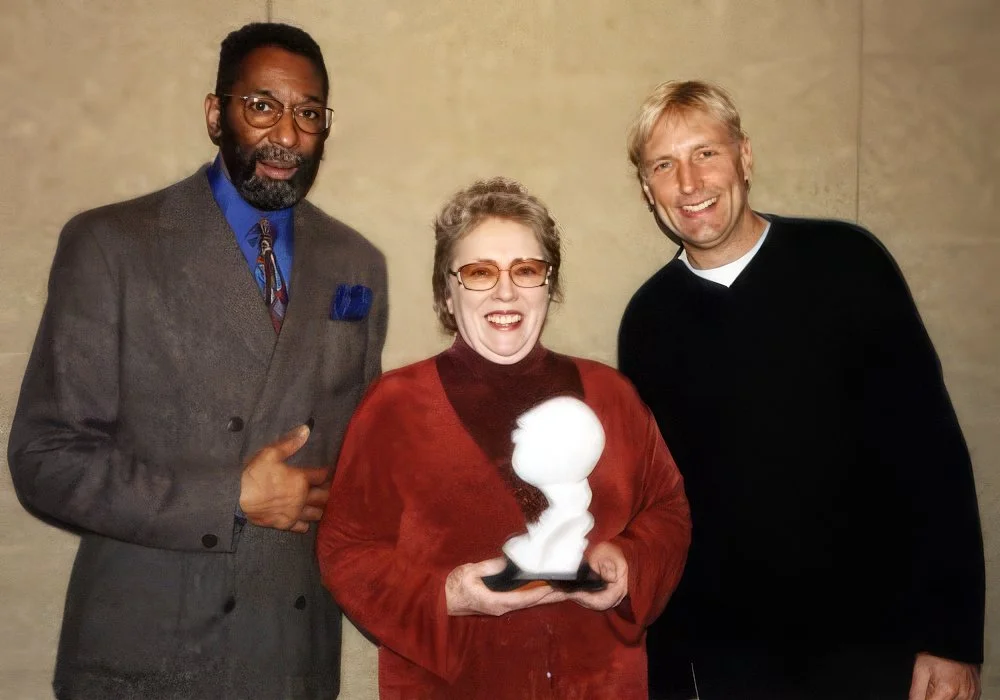 Ron Carter, Carol, and Will Lee, presenters to Carol for Women In Music Award
Feb 1, 2000 NYC
Photo by Lonnie Carter.