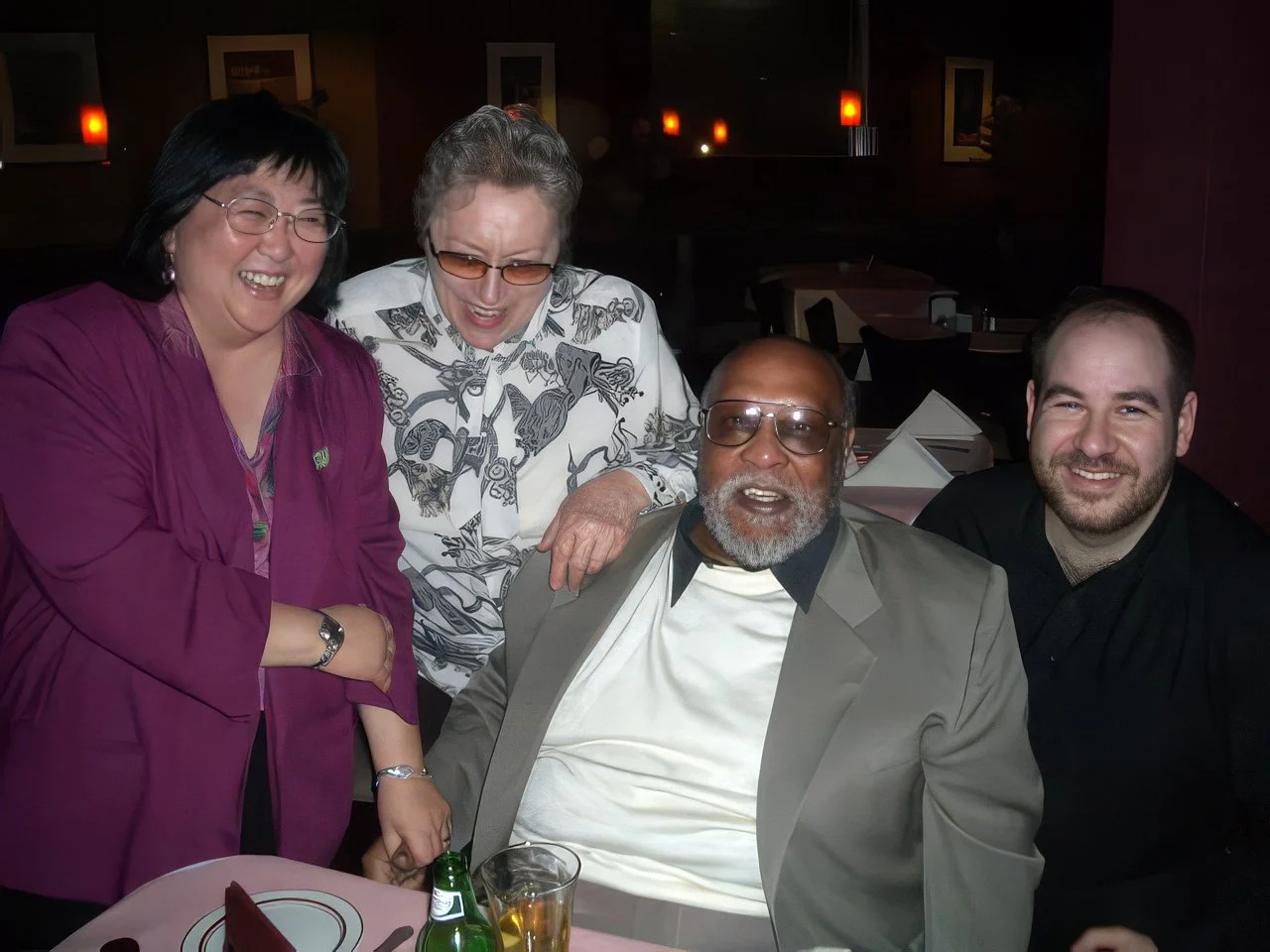 At Catalina's to hear Eldar with Marco on bass: KC Manji, former bassist with Woody Herman and Dir. of Music, College of The Canyons, Carol, Les McCann, and Marco Panascia.