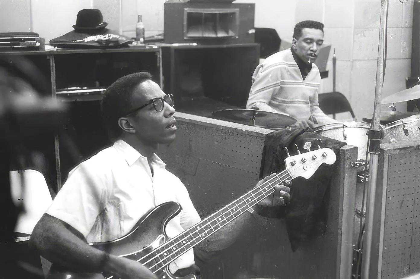 Earl Palmer and Bob West, mid-1960s
Gold Star Studios