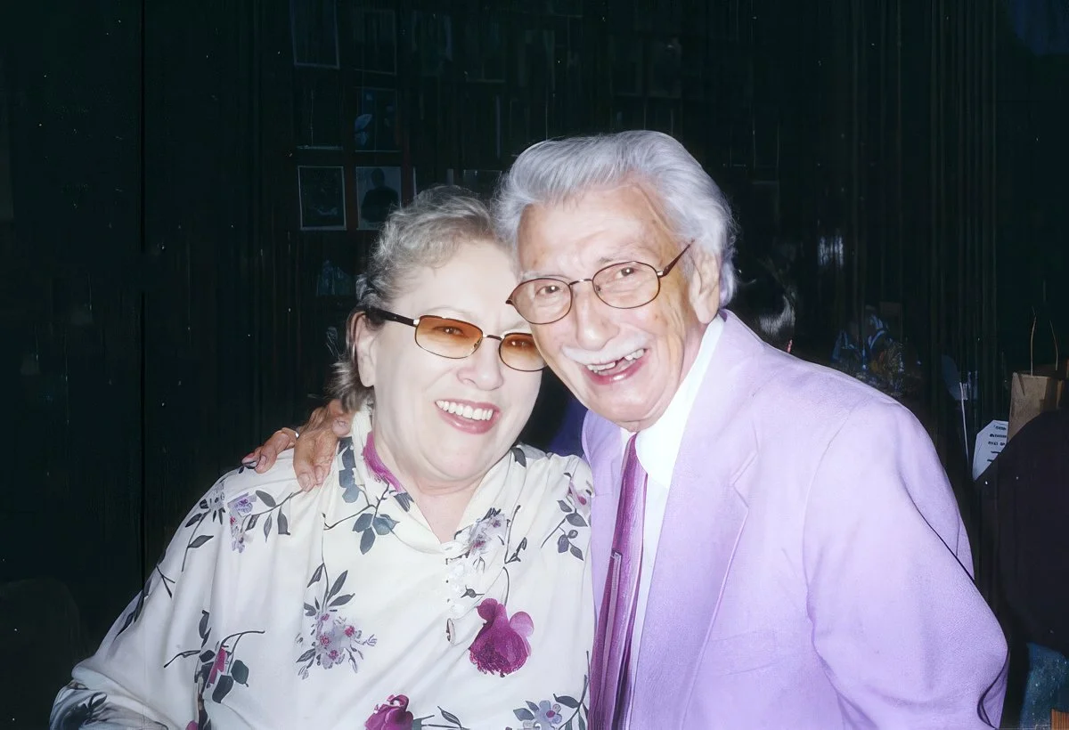 Former Boss Page Cavenaugh at 83 and Carol at Charlie O's July 18, 2005
pic by Stephen Kyle