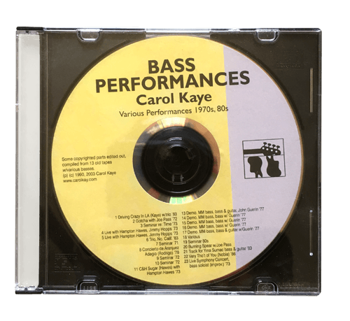 Carol Kaye Bass Performances