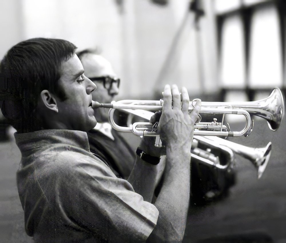 Ollie Mitchell & Roy Caton
At Nancy Sinatra's "Boots" record date