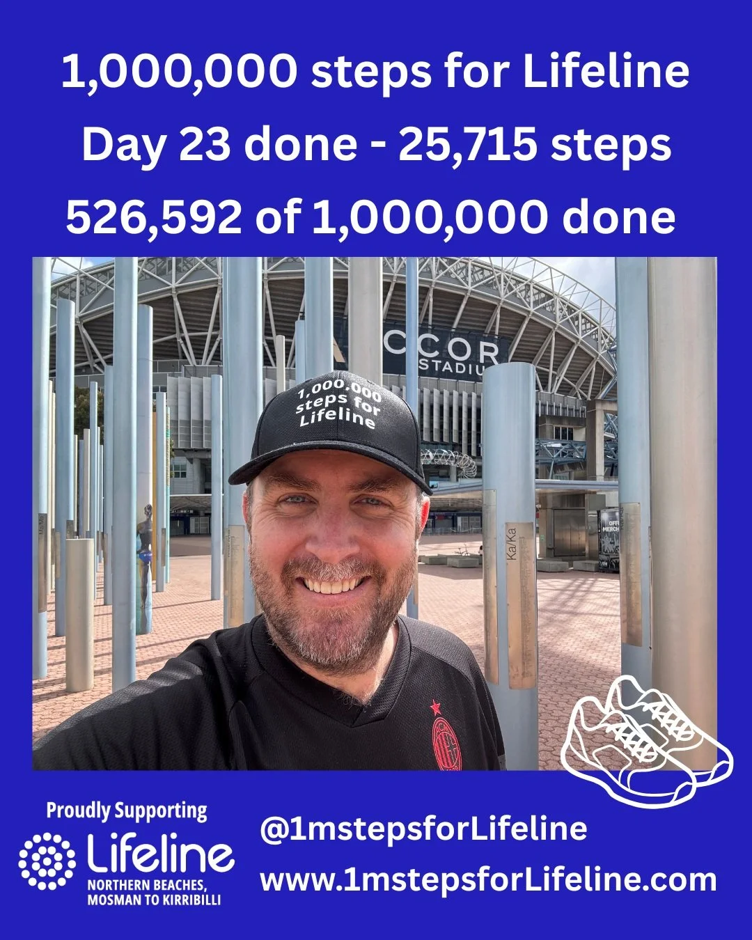 Back over 25k steps for the first time in a week. The virus has left me even more fatigued such that the 25k felt like 40k. On to day 24 on my way to #1mstepsforLifeline 

You support means we can answer the call > https://fundraise.lifelinenb.org
