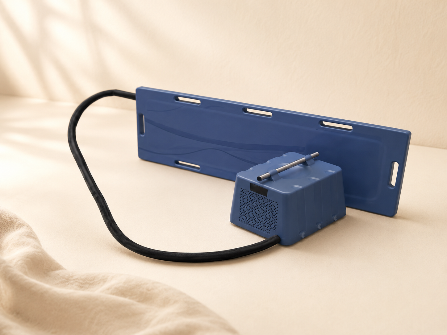 Portable cooling plate available through Amitayus Home Hospice.