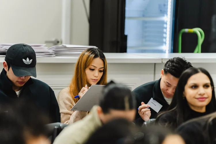 Client and coach reviewing notes together