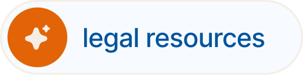 Legal resources button with orange sparkle icon