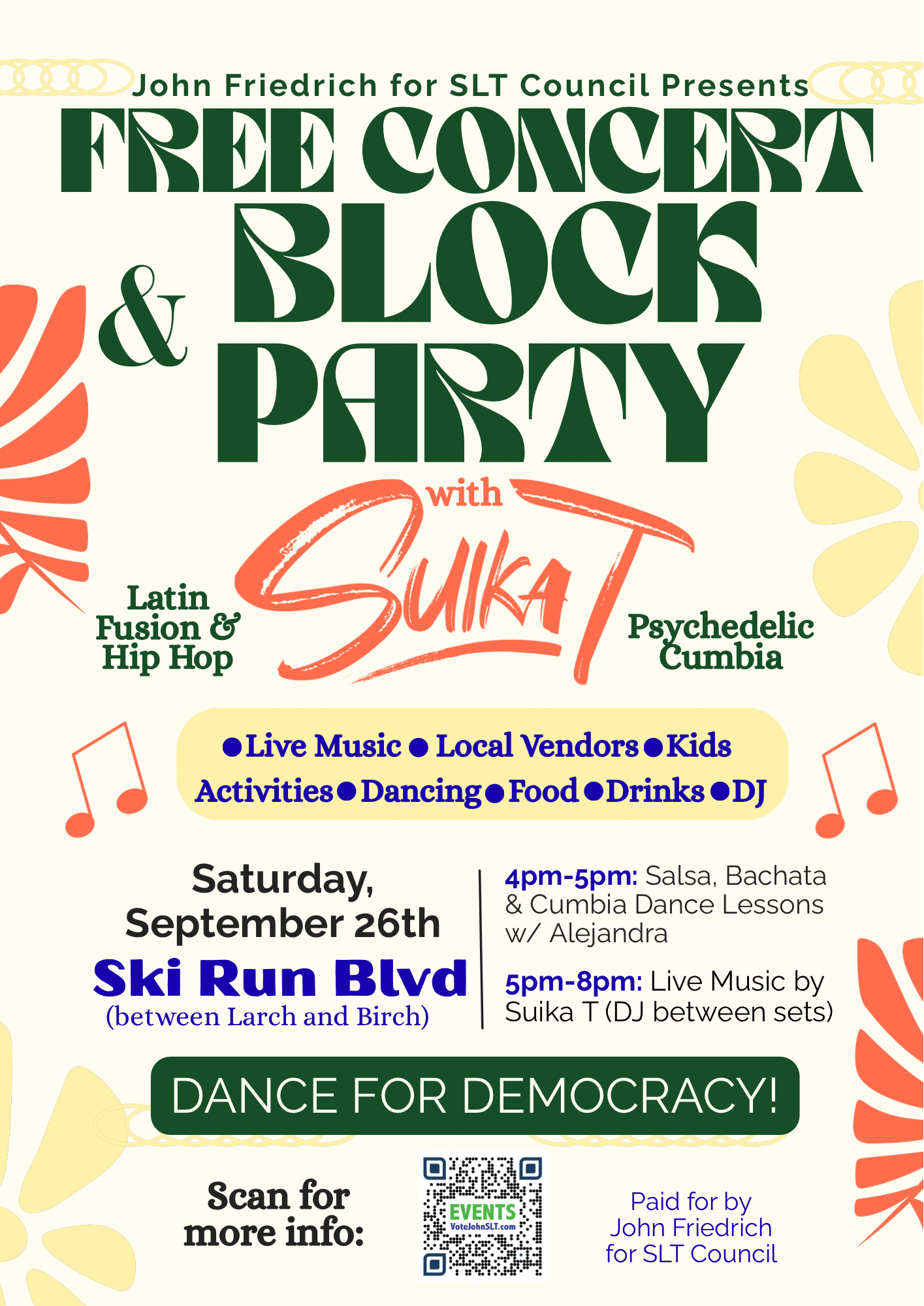 Free Concert and Dance Party on Ski Run Blvd