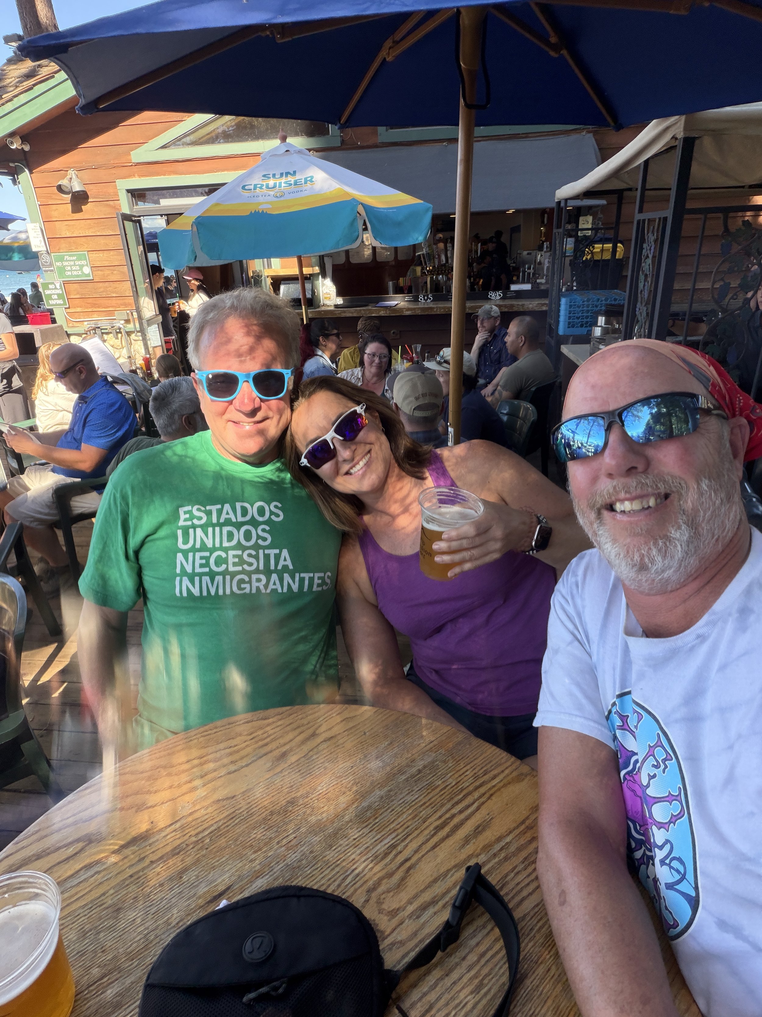 Bringing visiting friends JT and Heather to see live music at the Grove.