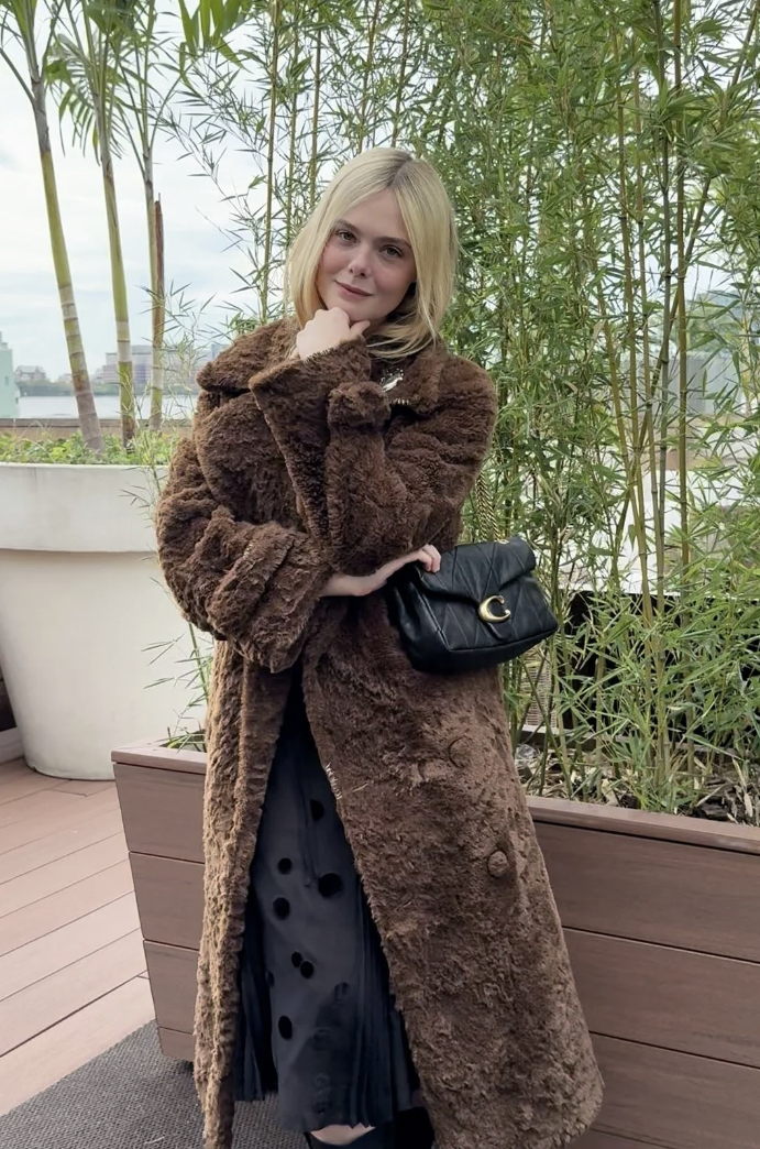 Elle Fanning Coach Holiday Postcard