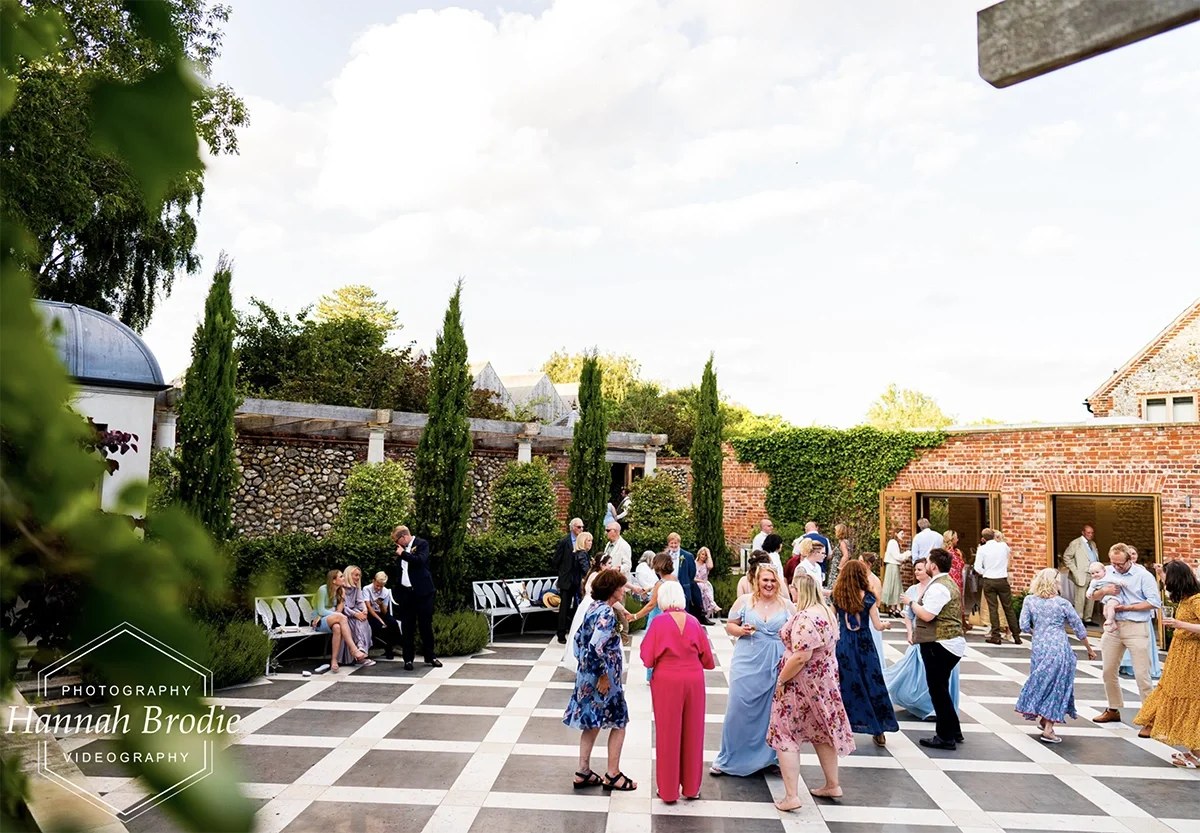 The Water Court at Pensthorpe Natural Park in North Norfolk during a wedding reception
