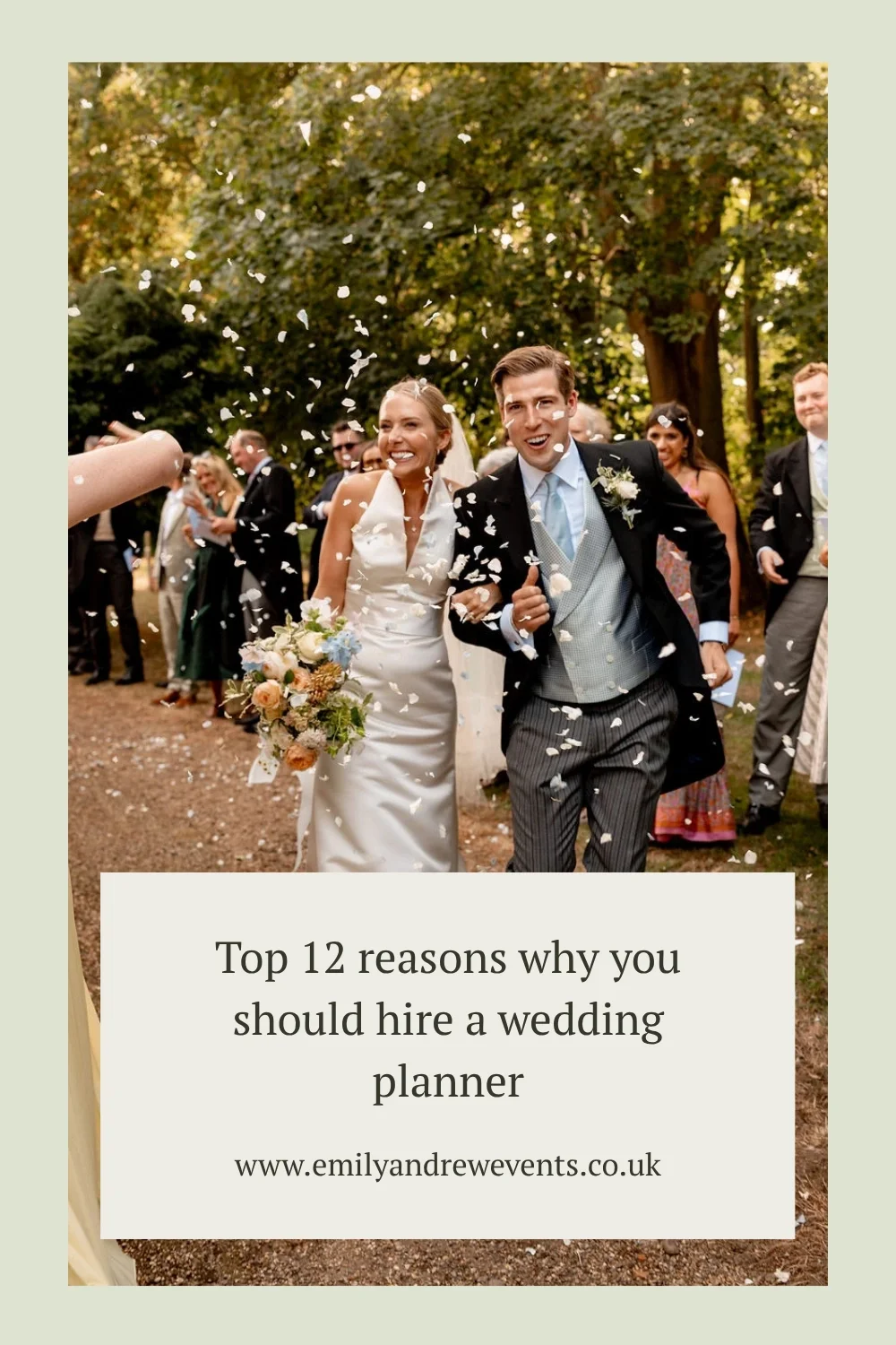 12 reasons why you should hire a wedding planner - a wedding couple after their ceremony in East Anglia