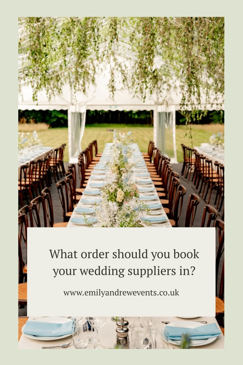 What order should you book your wedding suppliers in?
