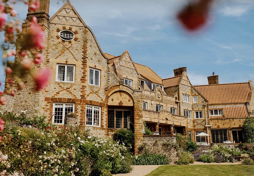 Arts and crafts house and wedding venue Voewood in North Norfolk