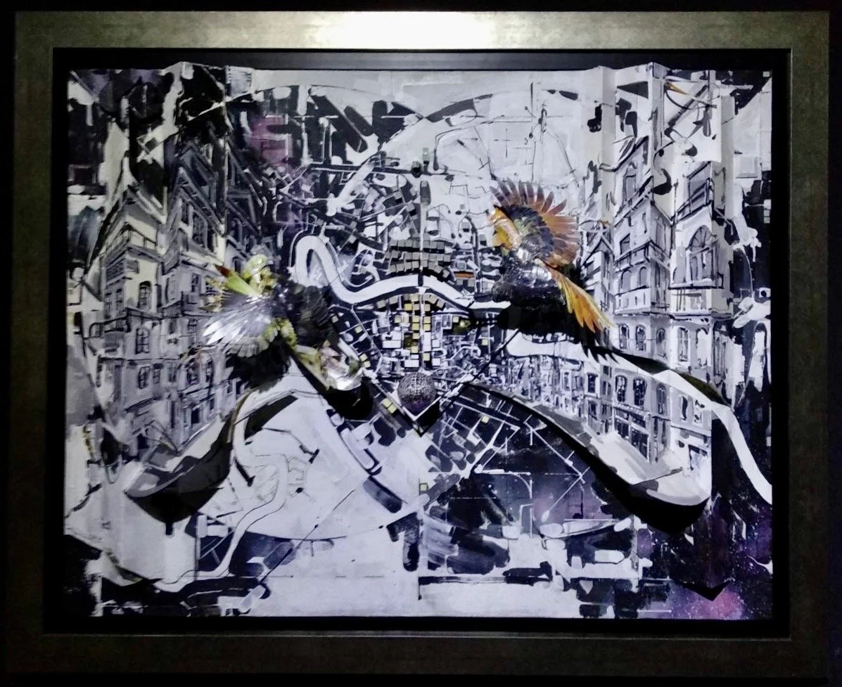 "Rooster fight" 2' x 3' / 2019