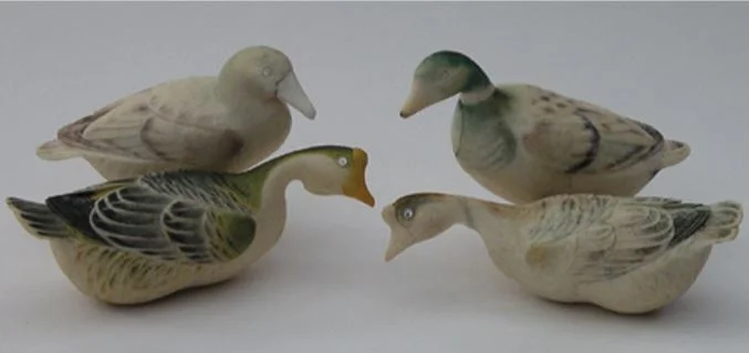 A collection of Chinese bone ducks and geese