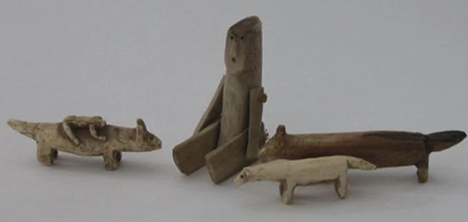 A set of Inuit animal carvings from Alaska