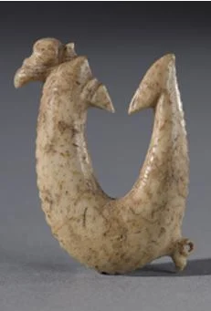Whalebone hei matau from Te Papa Tongarewa