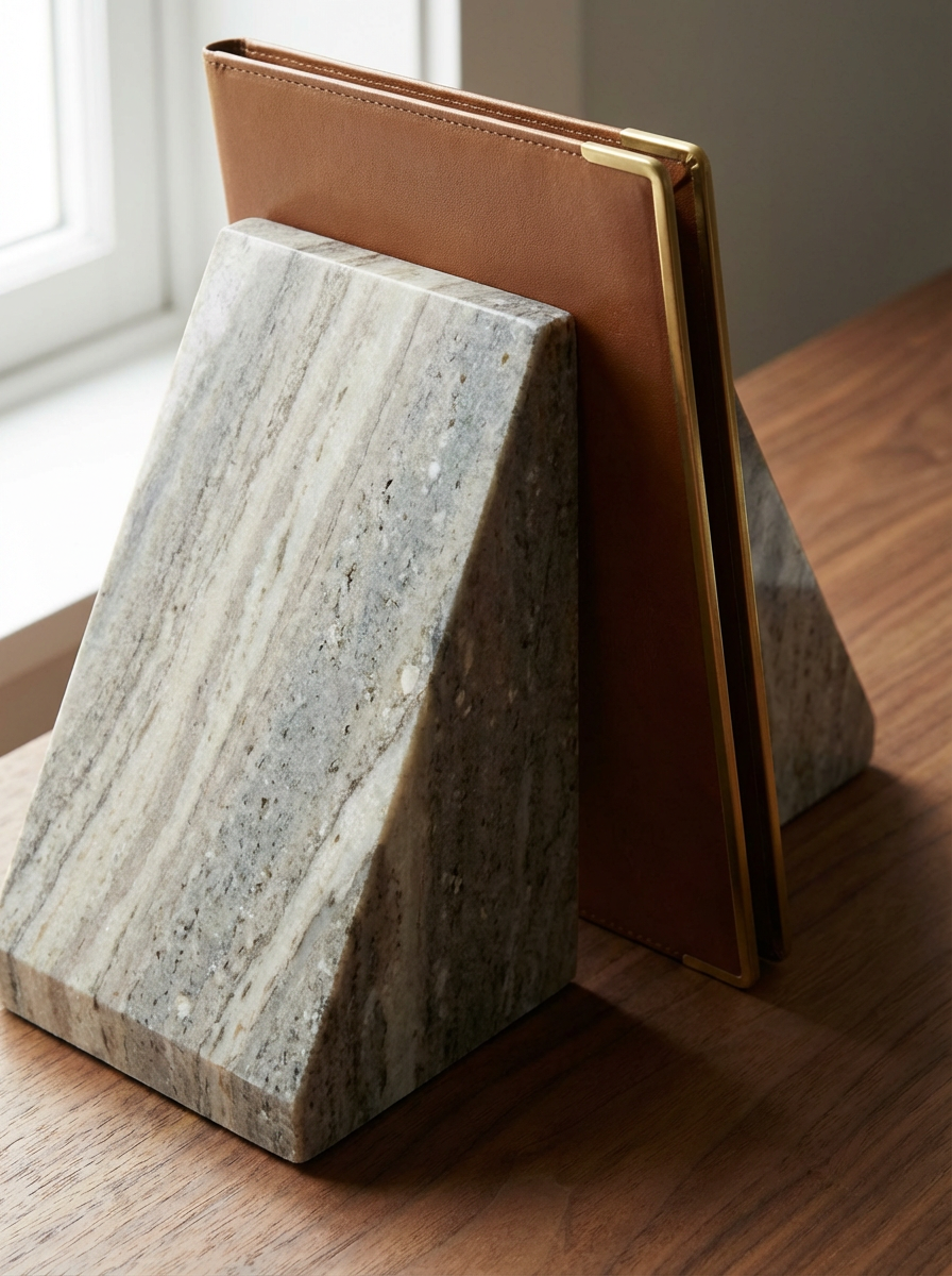 Marble Bookend