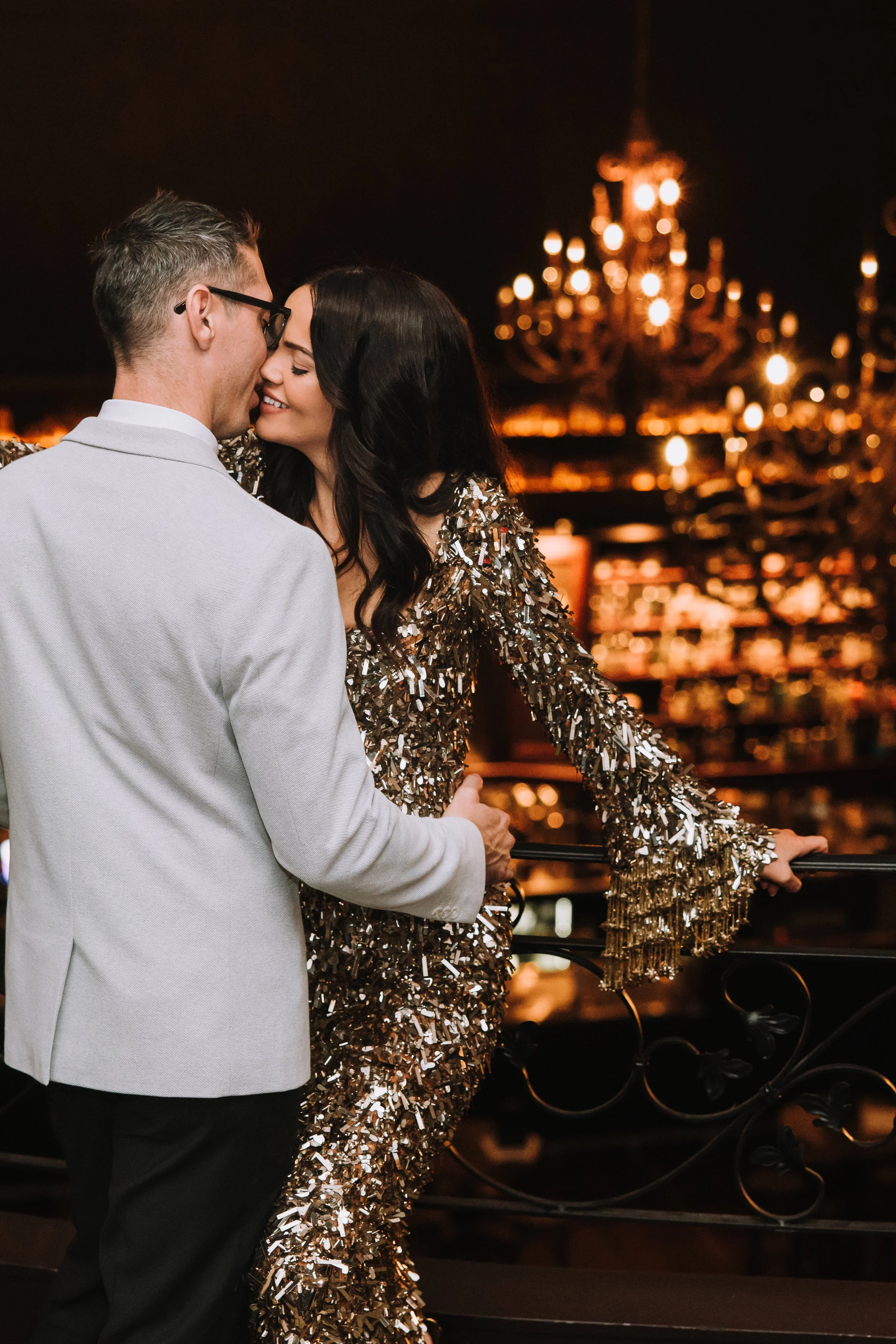 Couple portrait at an intimate evening Newcastle wedding, photographed by Nicole Butler for Words and Light
