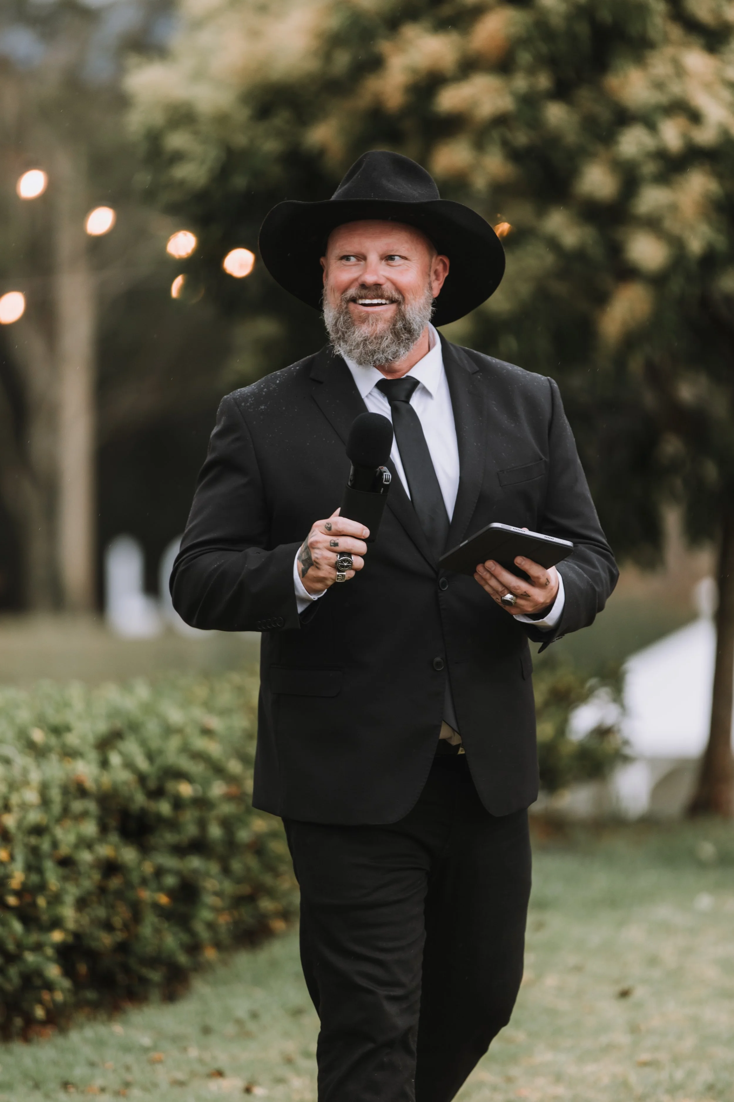 Monty King Celebrant performing an elopement for Words and Light