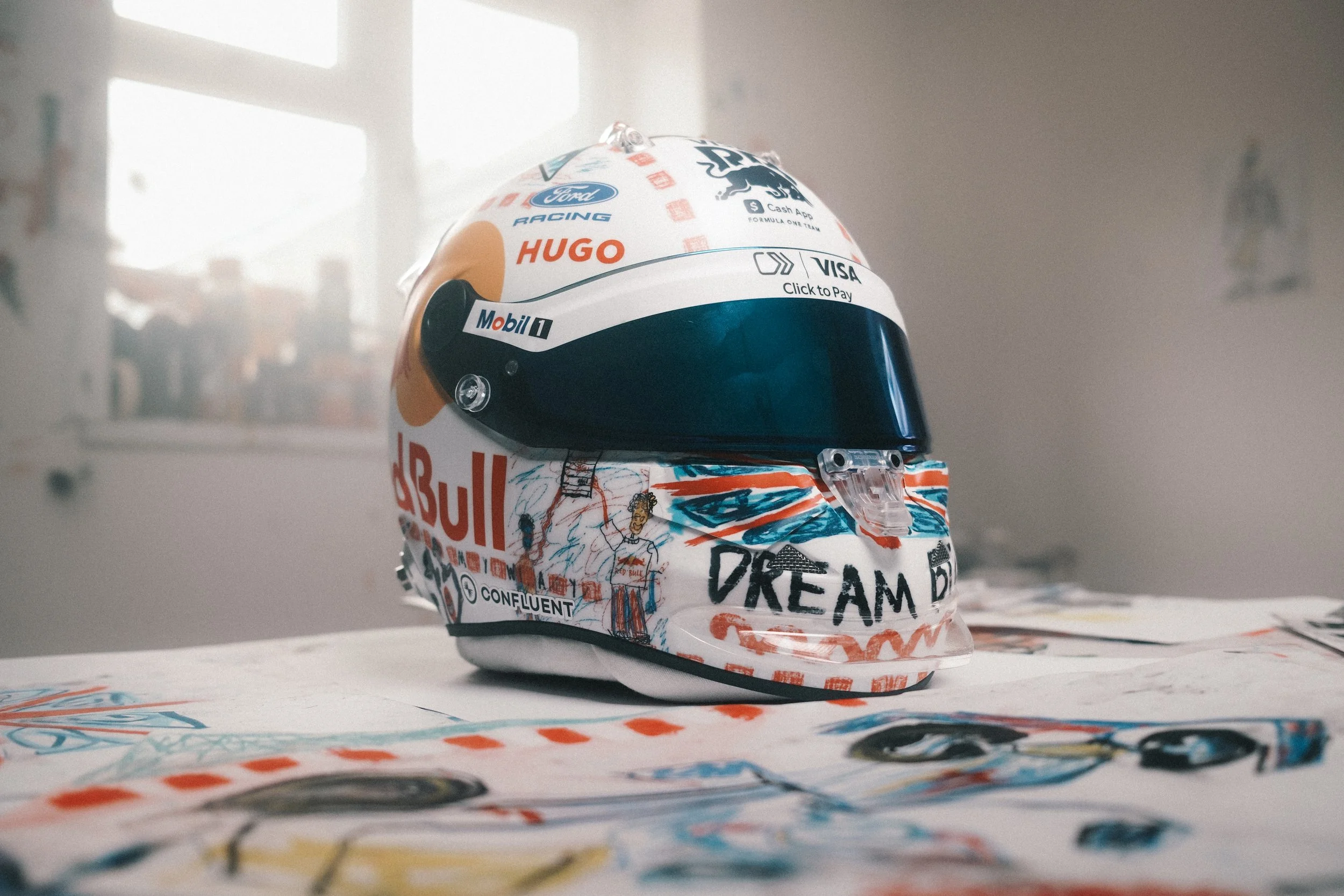 Arvid Lindblad F1 Helmet Launch