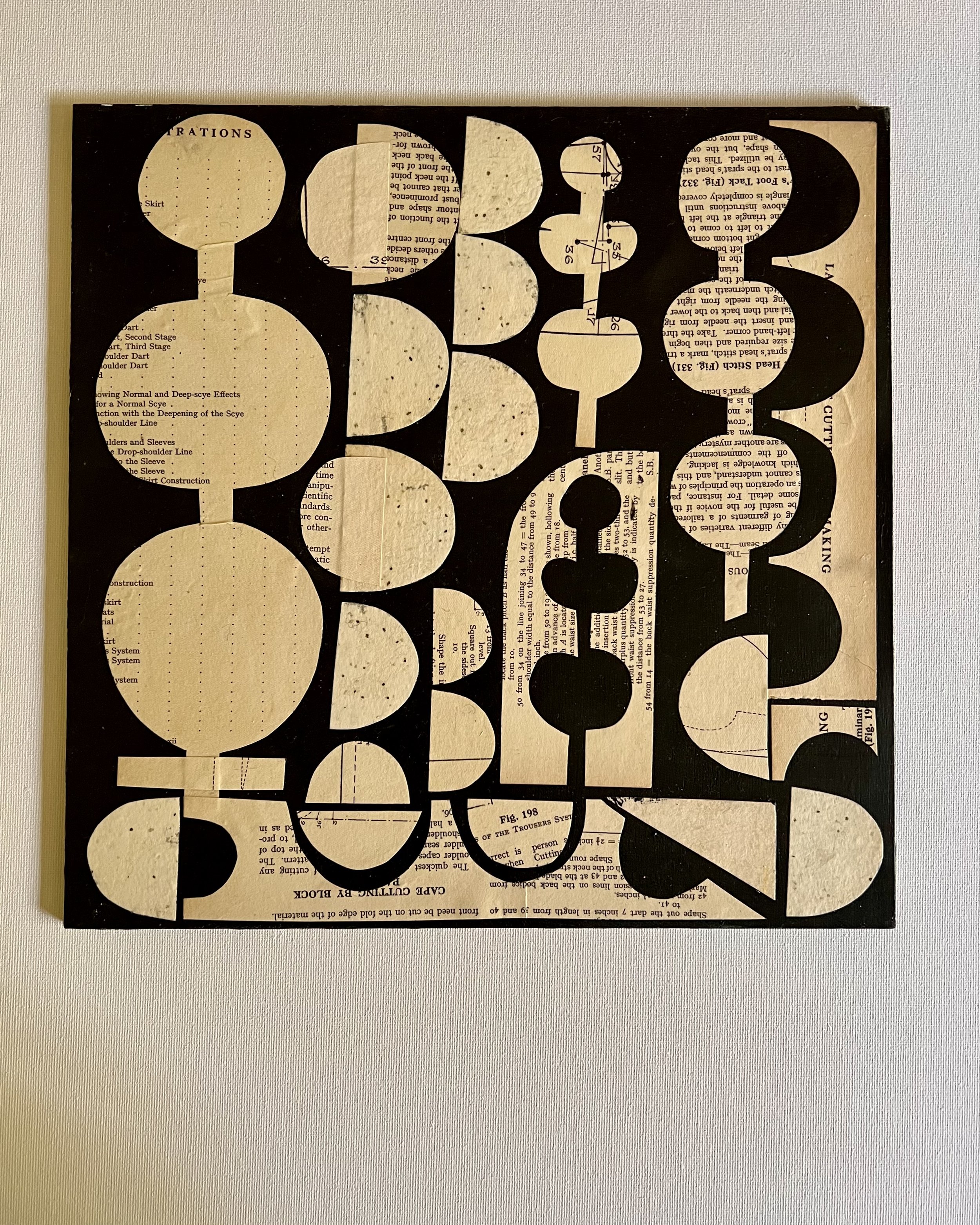 Vintage Letterpress Collage Art