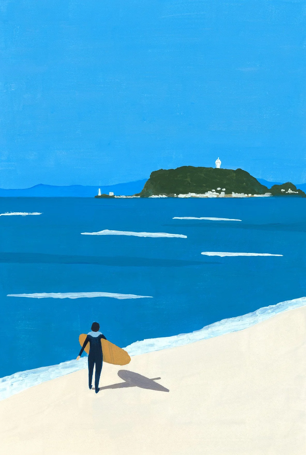 Surfer at Shichirigahama, 2024
