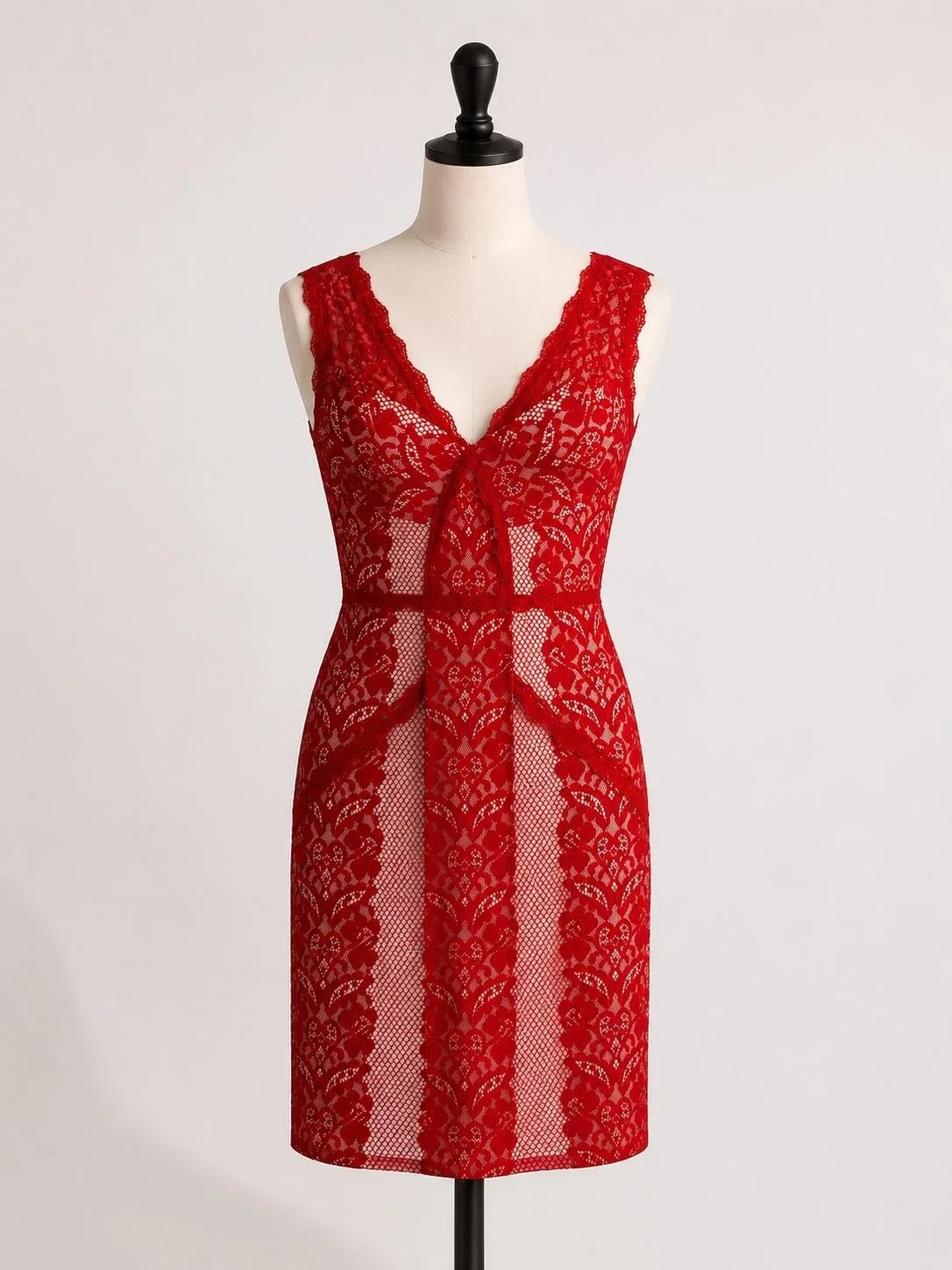 Mei Mei Red Lace Ocassion Dress