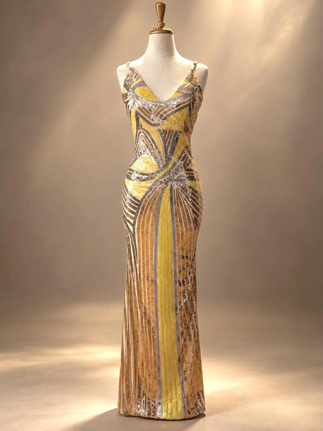 Miss Ord "Golden Hour" Sequin Maxi Dress