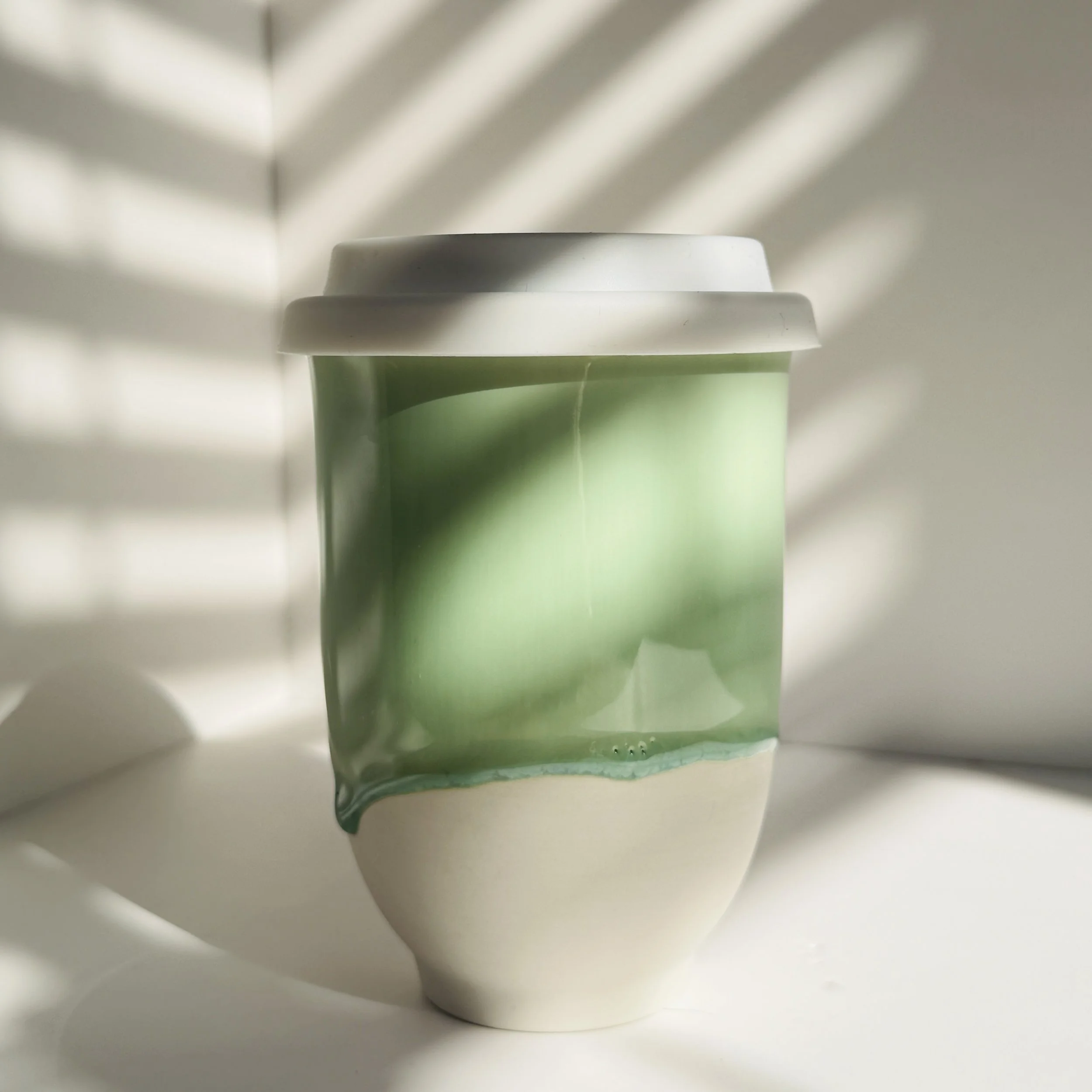 Matcha Ceramic Travel Cup & Packaging