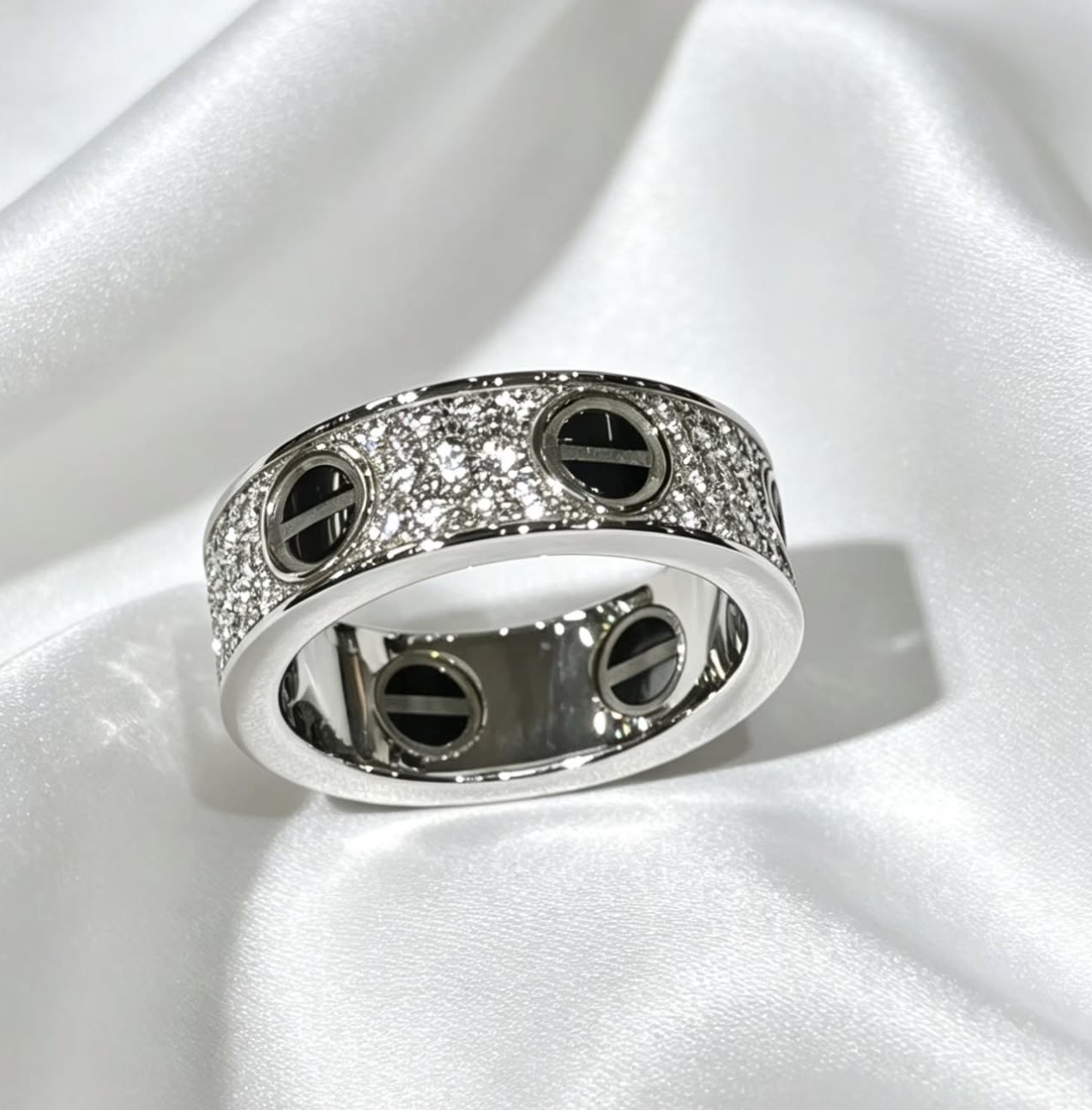 CARTIER 18K White Gold Classic Ring