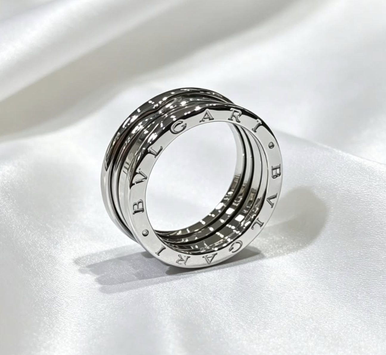 BVLGARI 18K white gold ring