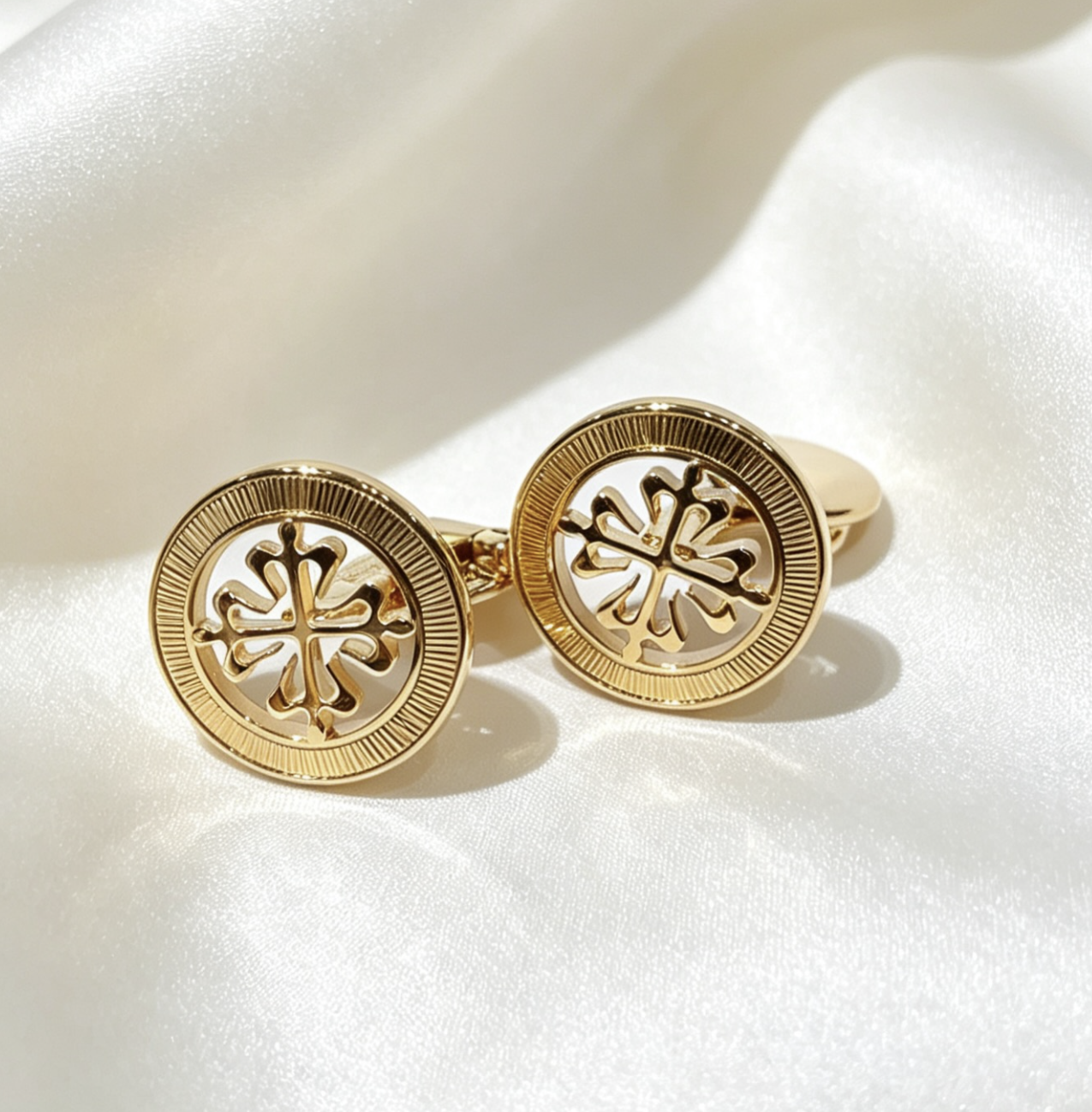 P.P 18K Rose Gold Cufflinks (Pair)
