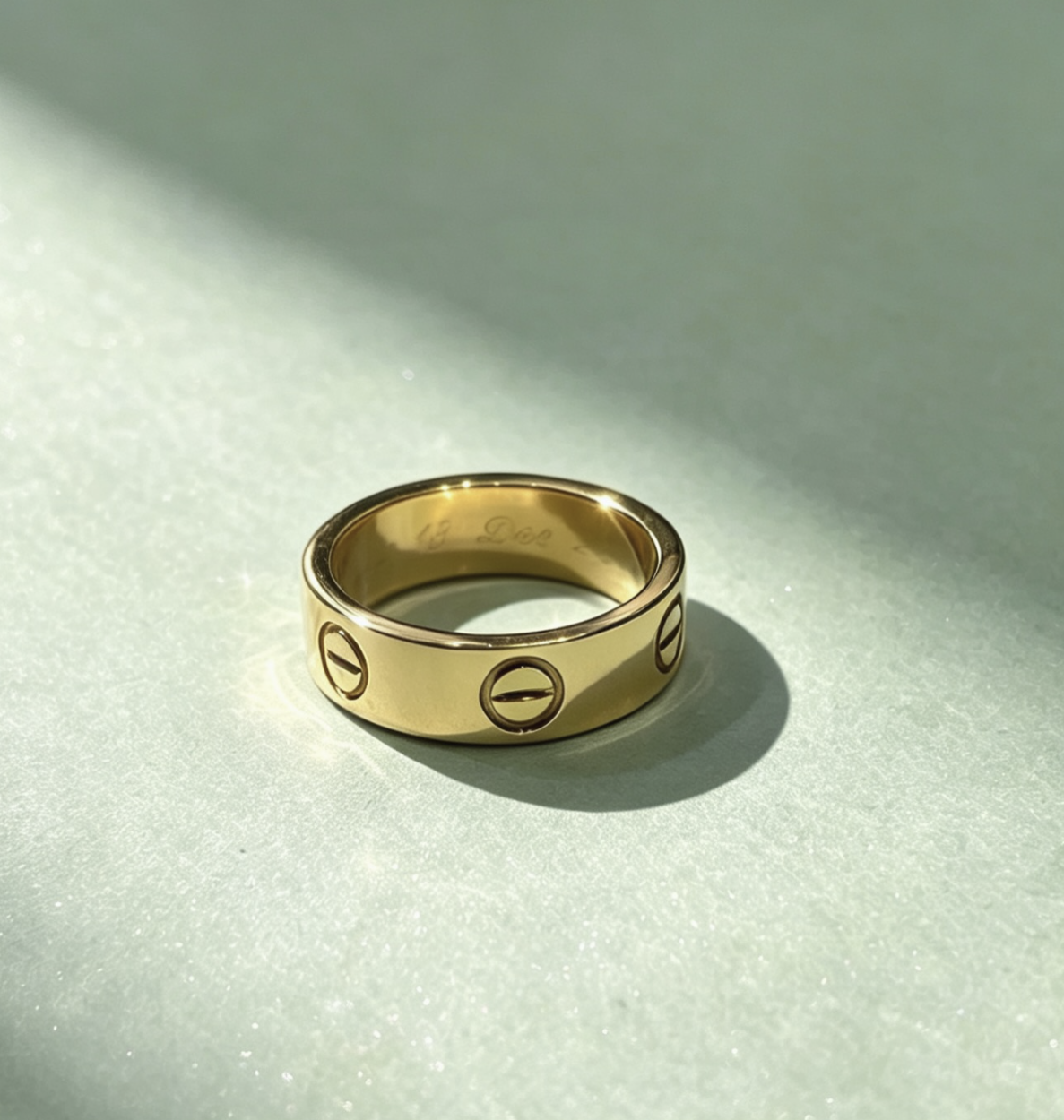 Cartier 18K黄金螺絲戒指(GA9413)1錢5分7 （2008年1月）（49圈）（公價$14,300)-