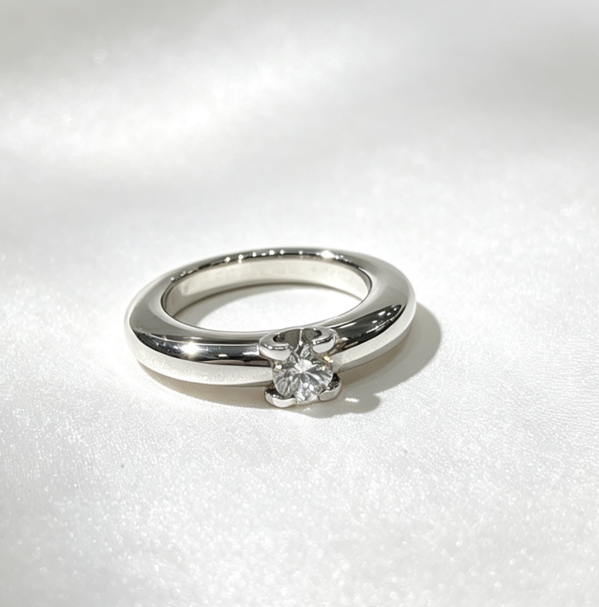 CARTIER 18K Original Diamond ring 1D-0.3CT