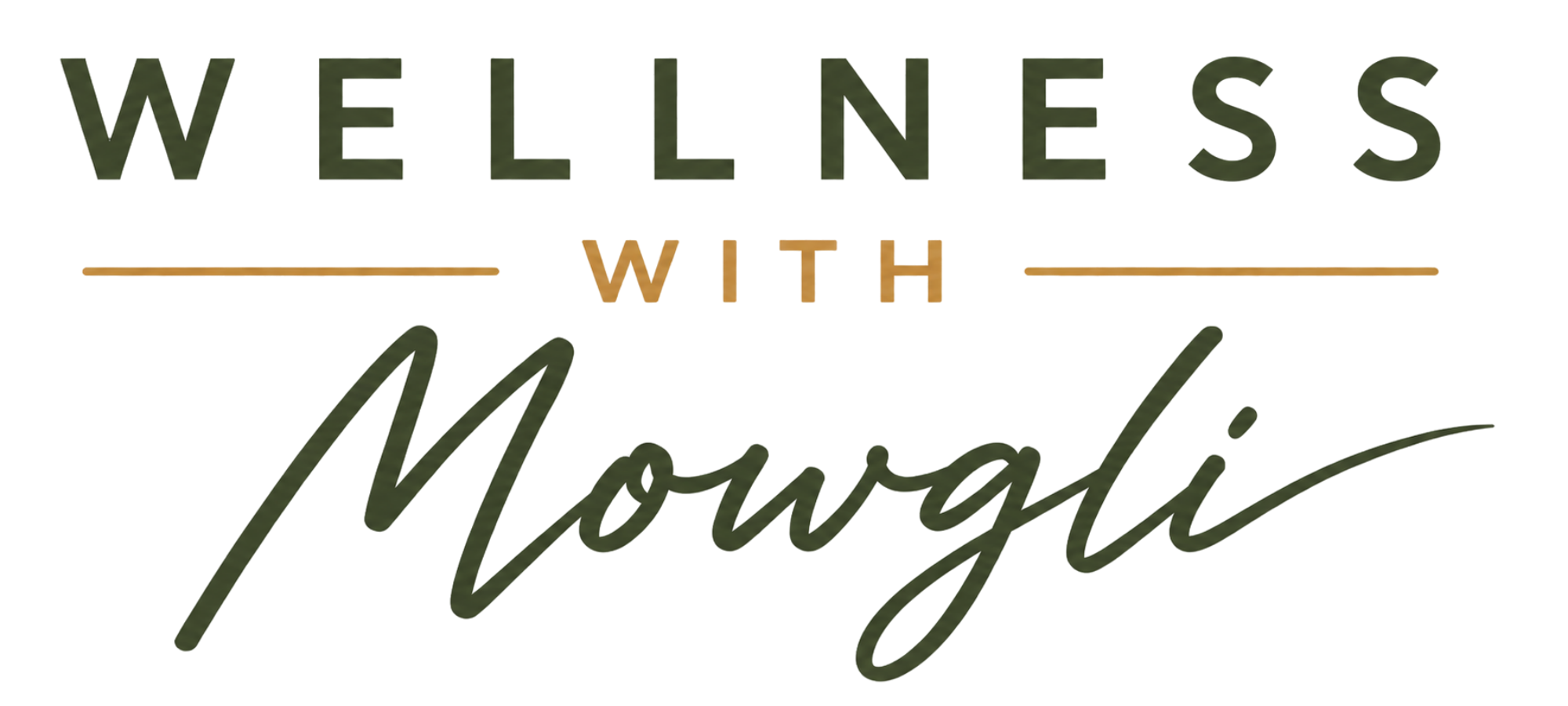 Neon-style sign that reads "Wellness Without Worry" with a mix of uppercase, lowercase, and script fonts.